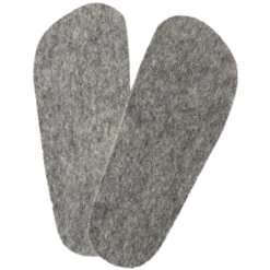 Kinder Einlegesohlen Aus Bio-Schurwolle Hellgrau