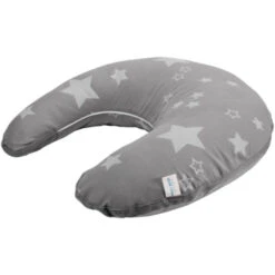 Stillkissen Stillmond, Bezug Bio-Baumwolle, Kapok-Füllung Grau -Hans Natur Kindersale 51e76e4d 287937