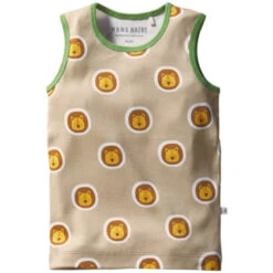 Kinder Unterhemd Bio-Baumwolle Blockstreifen Koralle -Hans Natur Kindersale 554c49dc 277777 5