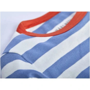 Kinder Langarmshirt Bio-Baumwolle Blau-off White 2 Kinder Langarmshirt Bio-Baumwolle Blau-off White – Bild 2