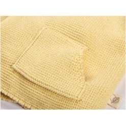 Kinder Strickjacke Mit Kapuze Bio-Baumwolle Gelb Melange -Hans Natur Kindersale 59ca52b5 295333
