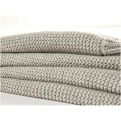 Babydecke Bio-Baumwolle Wellenkante Light Beige Melange -Hans Natur Kindersale 5b718ec4 335109