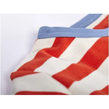 Kinder Langarmshirt Bio-Baumwolle Rot-off White 2 Kinder Langarmshirt Bio-Baumwolle Rot-off White – Bild 2