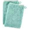 Waschhandschuh Bio-Baumwolle 2er Set Türkis