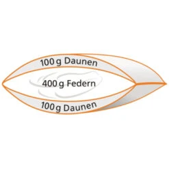Drei-Kammer-Kissen Daunen -Hans Natur Kindersale 6676107d 228116