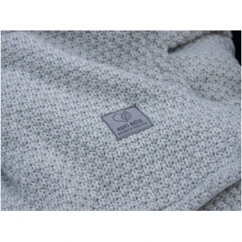 Einschlagdecke Babyschale Bio-Baumwolle Grey Melange 4 Einschlagdecke Babyschale Bio-Baumwolle Grey Melange – Bild 4