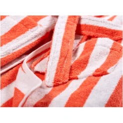 Kinder Bademantel Mit Kapuze Bio-Baumwolle Koralle-weiß -Hans Natur Kindersale 697353d4 295773