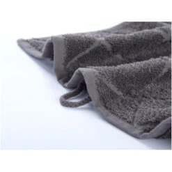 Handtuch Bio-Baumwolle Frottee Raute Dunkelgrau -Hans Natur Kindersale 6e924f74 294015