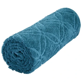 Handtuch Bio-Baumwolle Frottee Blume Petrol 19 Handtuch Bio-Baumwolle Frottee Blume Petrol – Bild 19