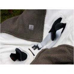 Einschlagdecke Babyschale Bio-Baumwolle Dark Brown Melange -Hans Natur Kindersale 72993610 321626