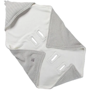 Einschlagdecke Babyschale Bio-Baumwolle Light Beige Melange 10 Einschlagdecke Babyschale Bio-Baumwolle Light Beige Melange – Bild 10