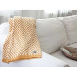 Kuscheldecke Bio-Baumwolle, Raute Curry -Hans Natur Kindersale 7491de02 326317