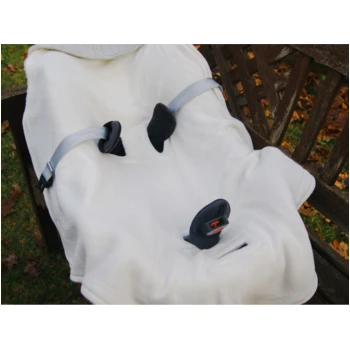 Einschlagdecke Babyschale Bio-Baumwolle Grey Melange 5 Einschlagdecke Babyschale Bio-Baumwolle Grey Melange – Bild 5