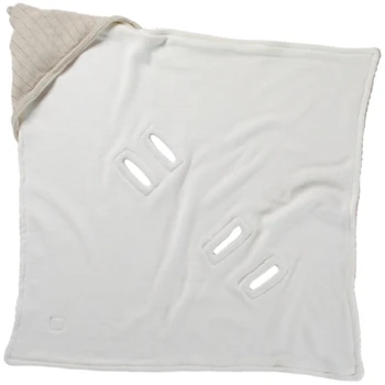 Einschlagdecke Babyschale Bio-Baumwolle Light Beige Melange 7 Einschlagdecke Babyschale Bio-Baumwolle Light Beige Melange – Bild 7