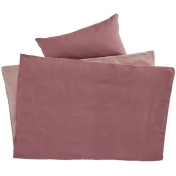 Kinderbettwäsche Zum Wenden Bio-Baumwolle Jersey Mauve 1 Kinderbettwäsche Zum Wenden Bio-Baumwolle Jersey Mauve