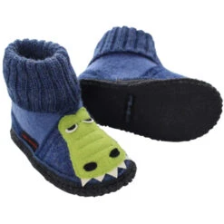 Kinder Hausschuhe Hüttenschuhe Dunkelblau -Hans Natur Kindersale 827bcc99 242968