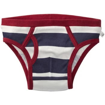 Jungen Slip Bio-Baumwolle Grau-weiß Gestreift 6 Jungen Slip Bio-Baumwolle Grau-weiß Gestreift – Bild 6