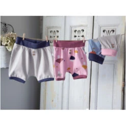 Pumphose Baby Kurz Bio-Baumwolle Pilzparty Blau -Hans Natur Kindersale 874a6bf1 304457 3