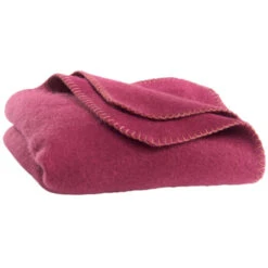 Babydecke Aus Schurwolle Aubergine