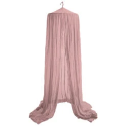 Betthimmel Baldachin Bio-Baumwolle Dusty Rose