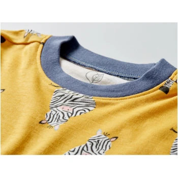 Kinder T-Shirt Bio-Baumwolle Zebrafreunde Curry 2 Kinder T-Shirt Bio-Baumwolle Zebrafreunde Curry – Bild 2