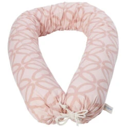 Stillkissen, Bezug Bio-Baumwolle Füllung Kapok, Blume Rosé