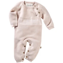 Baby Overall Strick Qualität Rose Melange