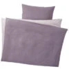 Biber Bettwäsche Zum Wenden Bio-Baumwolle Lila