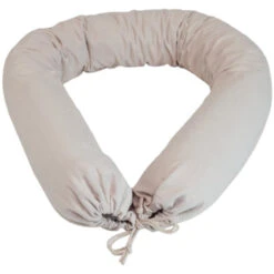 Stillkissen, Bezug Bio-Baumwolle Füllung Kapok Beige