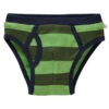 Jungen Slip Bio-Baumwolle Blockstreifen Grün