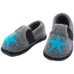 Kinder Hausschuhe Walkpuschen Inkblau -Hans Natur Kindersale 99a412c5 179312 5