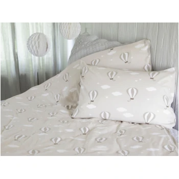 Kinderbettwäsche Zum Wenden Bio-Baumwolle Jersey Heißluftballon 2 Kinderbettwäsche Zum Wenden Bio-Baumwolle Jersey Heißluftballon – Bild 2