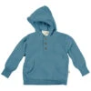 Kinder Pullover Mit Kapuze Strick Bio-Baumwolle Blau