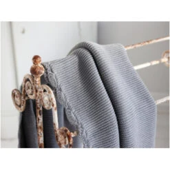 Babydecke Bio-Baumwolle Mit Muschelkante, Graphit -Hans Natur Kindersale 9c556792 322138