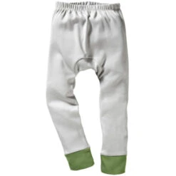 Kinder Unterhose Lang Bio-Baumwolle Grau