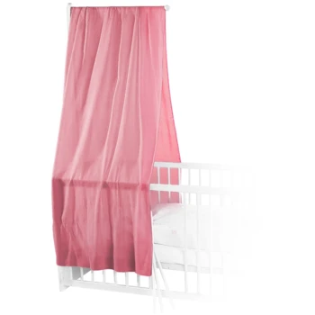 Betthimmel Baldachin Bio-Baumwolle Rosa 1 Betthimmel Baldachin Bio-Baumwolle Rosa