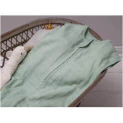 Schlafsack Baby Bio Baumwolle Musselin Mint -Hans Natur Kindersale a4f03360 344885