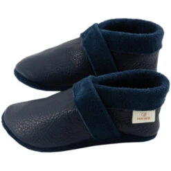 Baby Und Kinder Hausschuhe Krabbelschuhe Ecopell Leder Grau -Hans Natur Kindersale a5cb3068 331298 3