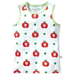 Kinder Unterhemd Bio-Baumwolle Blockstreifen Grün -Hans Natur Kindersale a6cbe491 276114 14