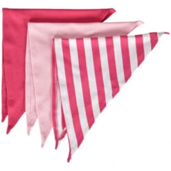 Baby Und Kinder Dreieckstuch Bio-Baumwolle 3er Set Rosa Pink