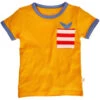 Kinder T-Shirt Bio-Baumwolle Orange Mit Tasche