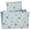 Kinderbettwäsche Bio-Baumwolle Stern Mint