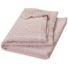 Babydecke Bio-Baumwolle Strick Pointelle Altrosa
