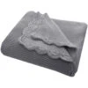 Babydecke Bio-Baumwolle Mit Muschelkante, Graphit
