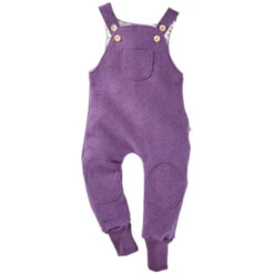 Kinder Latzhose Bio Schurwolle Walk Lila