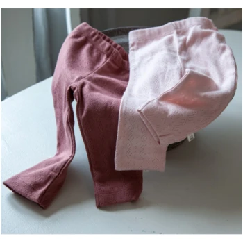 Baby Und Kinder Leggings Bio-Baumwolle 2er Set Rosa-beere 2 Baby Und Kinder Leggings Bio-Baumwolle 2er Set Rosa-beere – Bild 2