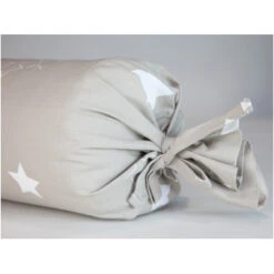 Bezug Nackenrolle Perkal Bio-Baumwolle Sterne Grau -Hans Natur Kindersale b8e786f3 366942