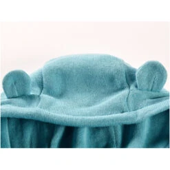 Baby Overall Mit Kapuze Strick-Qualität Bio-Baumwolle Blau -Hans Natur Kindersale b9724e99 294744