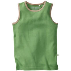 Kinder Unterhemd Bio-Baumwolle Blockstreifen Blau -Hans Natur Kindersale b972598d 276010