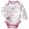 Baby Langarmbody Bio-Baumwolle Flamingo
